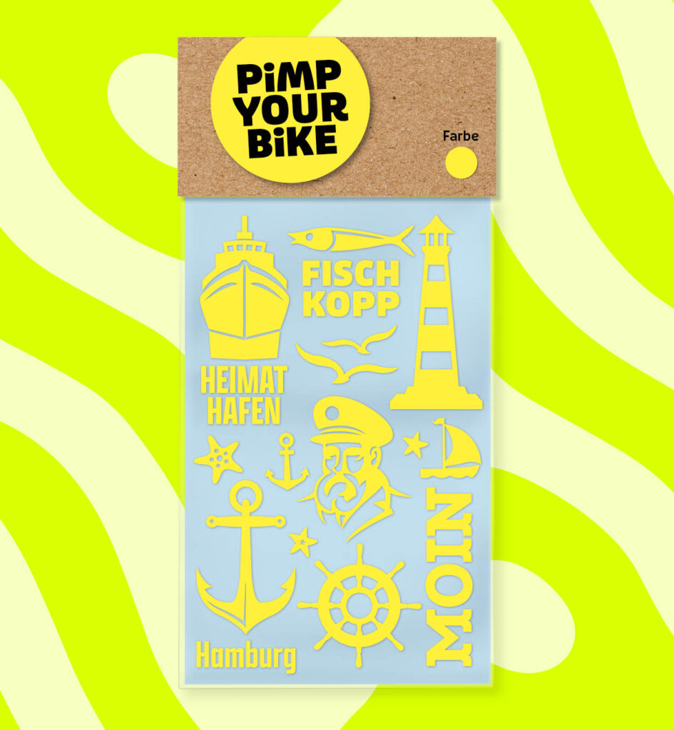 Sticker-Set-NEON-Fischkopp-gelb