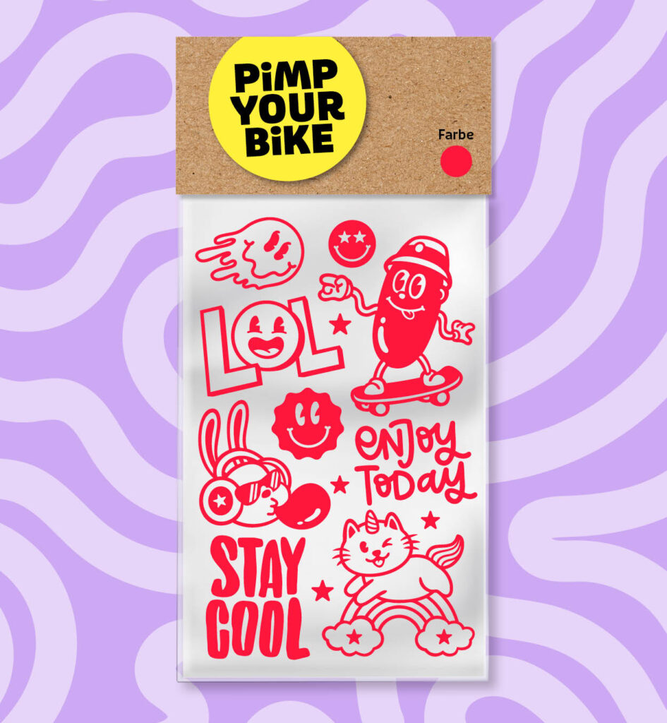 Sticker-Set-NEON-Happy-Day-orangerot