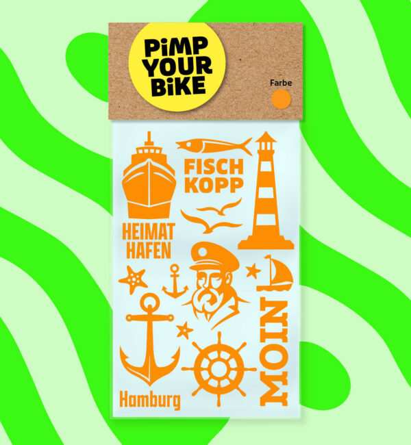 Sticker-Set-NEON-Fischkopp-orange