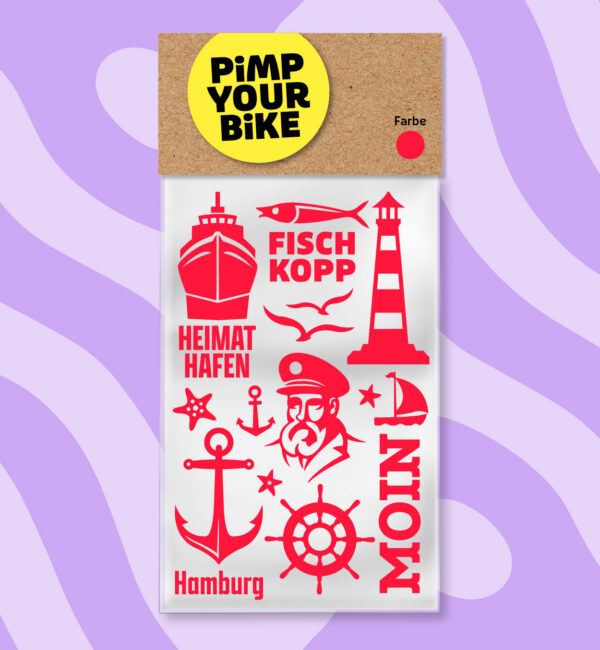Sticker-Set-NEON-Fischkopp-orange-rot