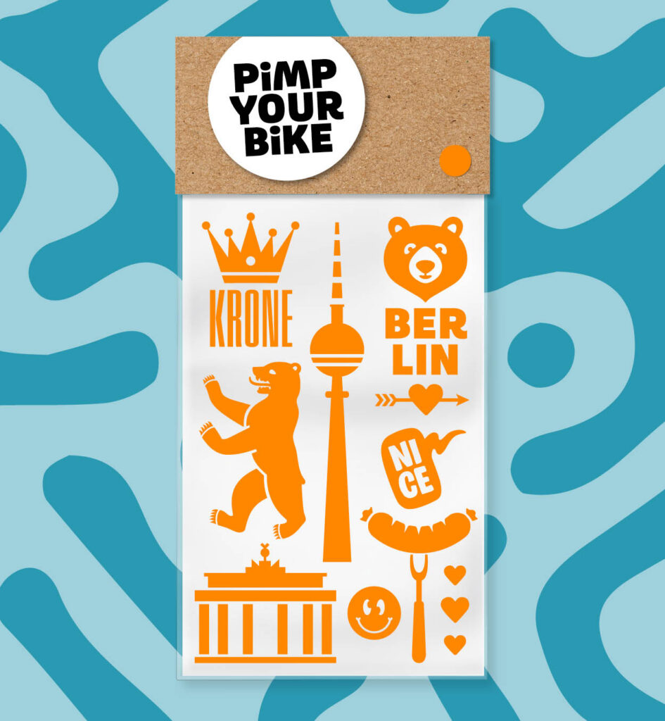 Sticker-Set Berlin Edition | Farbe Orange